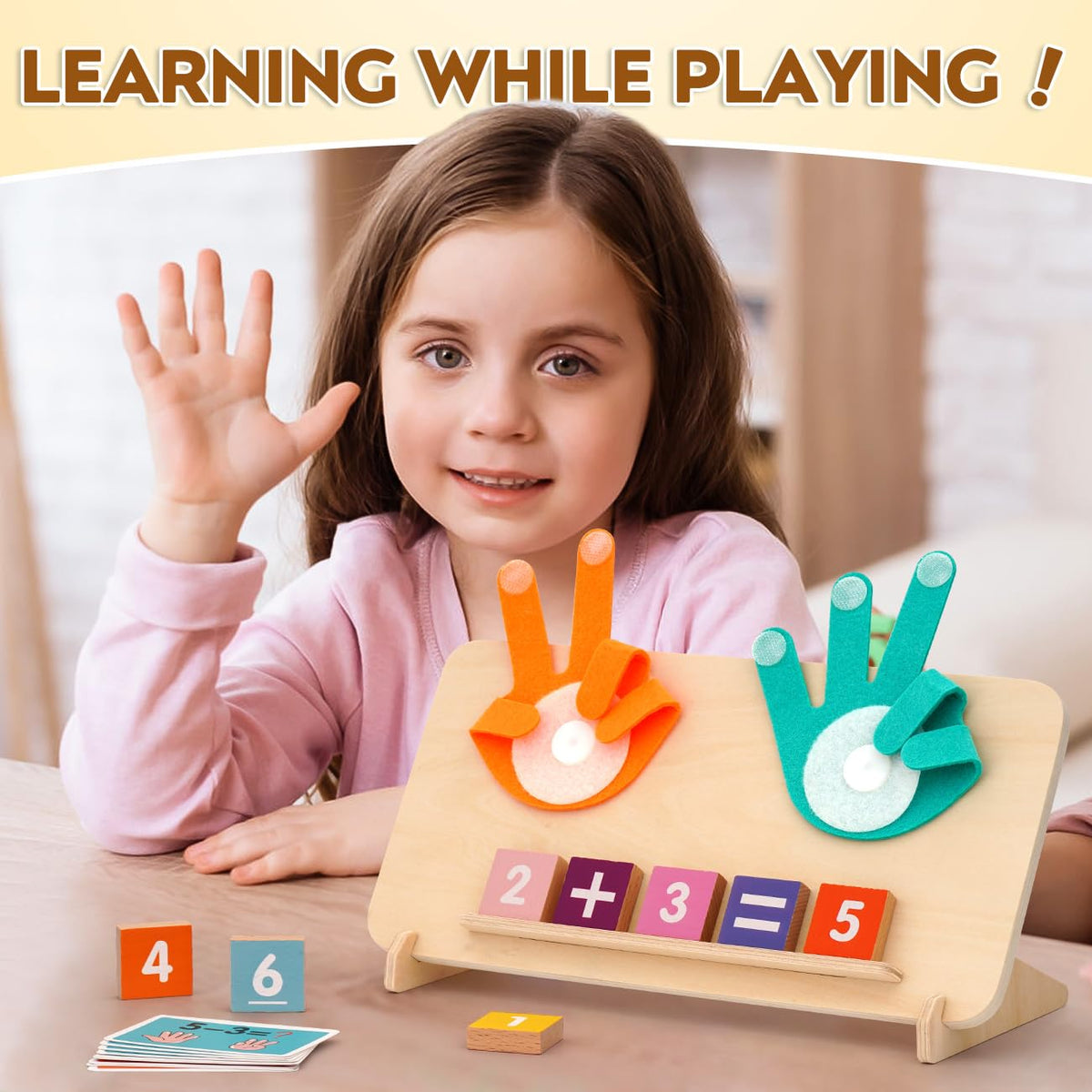 Preschool Math Counting Blocks Learning Toy