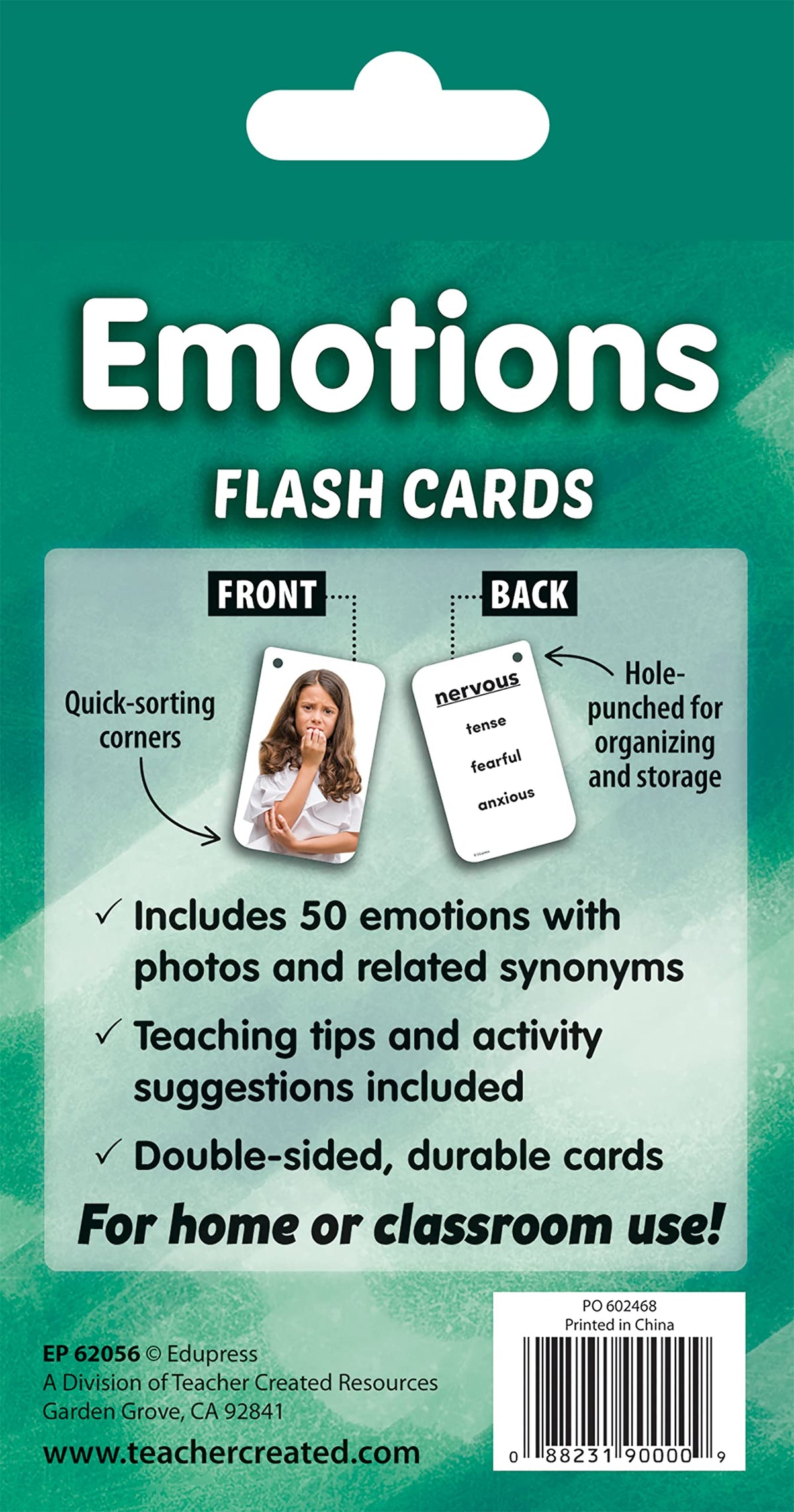 Kids' Emotions & Feelings Learning Flash Cards