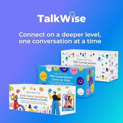 TALKWISE 700 Team Building Conversation Cards for Coworkers