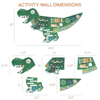 Dinosaur Activity Wall Sensory Board