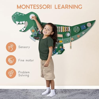 Dinosaur Activity Wall Sensory Board