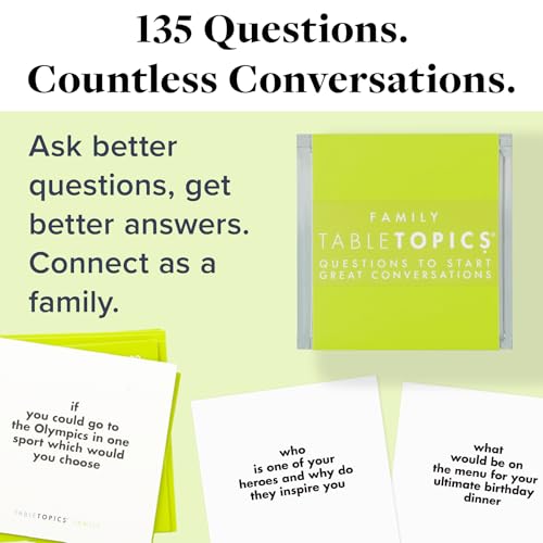 Family Conversation Cards Connection Game