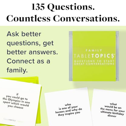 Family Conversation Cards Connection Game
