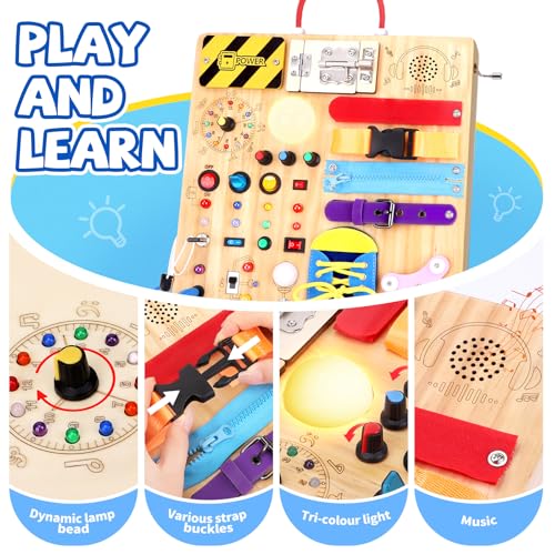 Montessori Busy Board Sensory Learning Toy