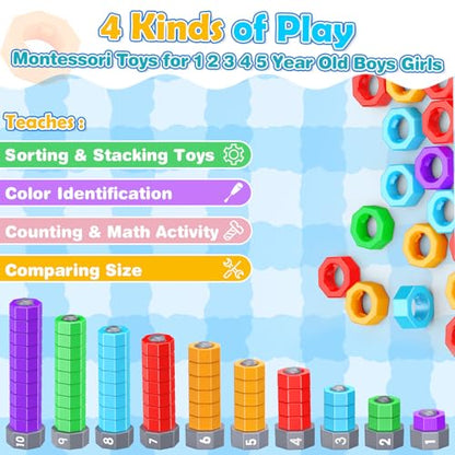 Montessori Counting & Stacking Learning Toy