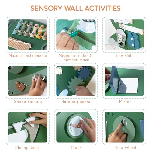 Dinosaur Activity Wall Sensory Board