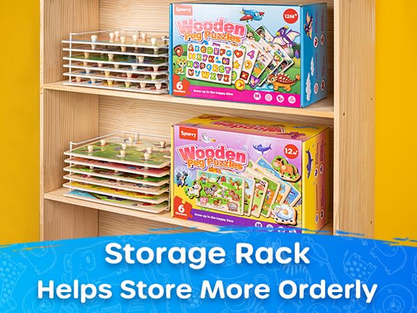 Wooden Toddler Puzzles Alphabet Number Set