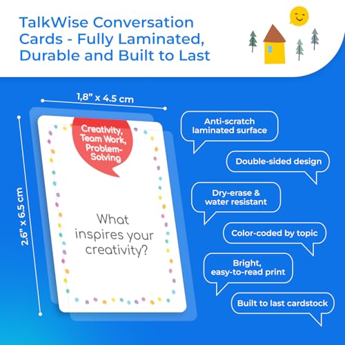 TALKWISE 700 Team Building Conversation Cards for Coworkers