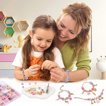 305-Piece Charm Bracelet Making Kit for Kids
