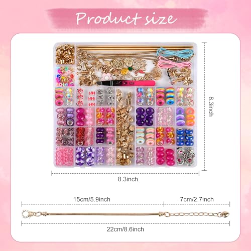 305-Piece Charm Bracelet Making Kit for Kids