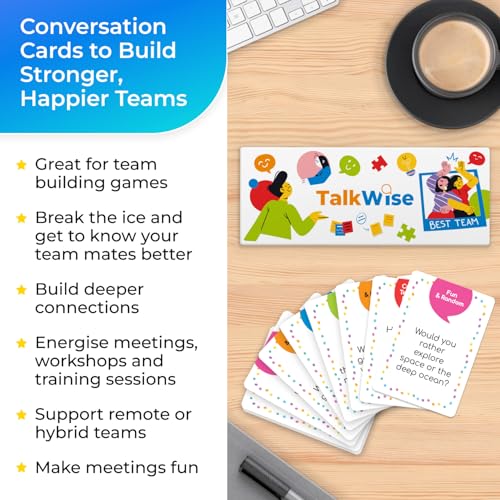 TALKWISE 700 Team Building Conversation Cards for Coworkers