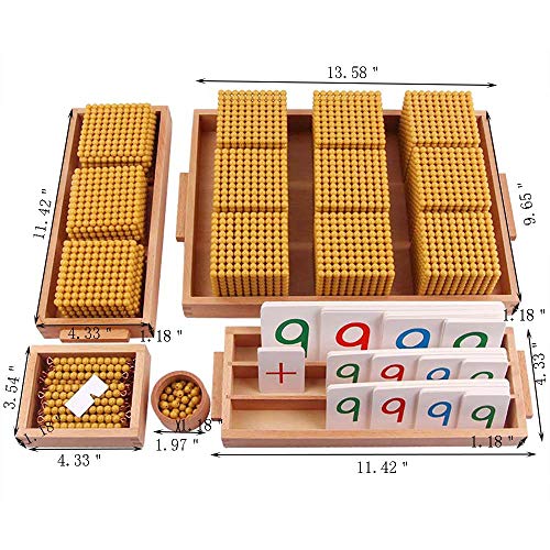 Montessori Golden Beads Decimal Math Set