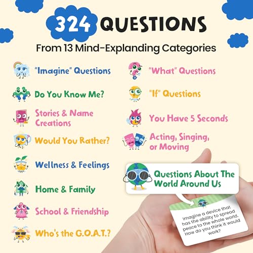 Silly Conversation Cards Kids Family Game
