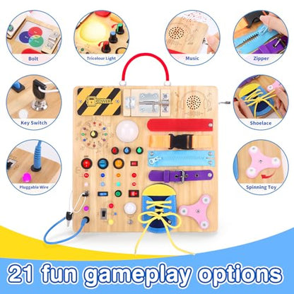 Montessori Busy Board Sensory Learning Toy