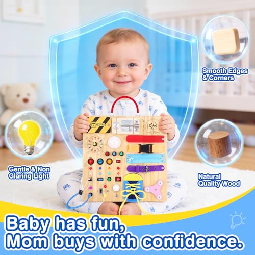 Montessori Busy Board Sensory Learning Toy