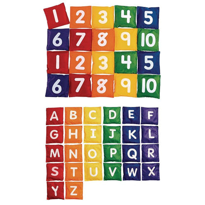 Excellerations Numbers and Letters Bean Bag - Set of 46