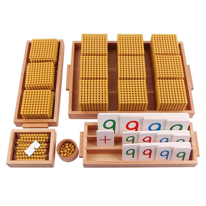 Montessori Golden Beads Decimal Math Set