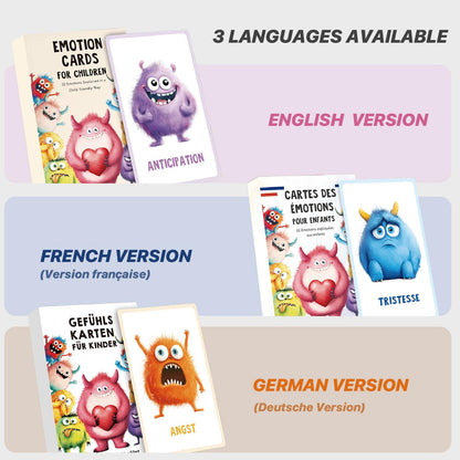 Monster Feelings Emotion Flash Cards
