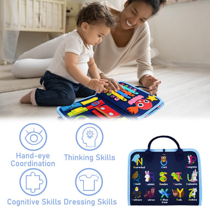 Montessori Busy Board Toddler Activity Toy