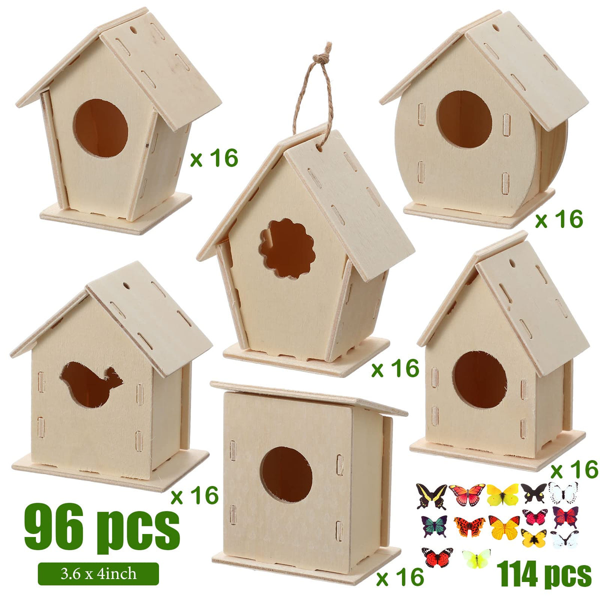 Kids DIY Wooden Birdhouse Craft Kit