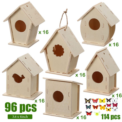Kids DIY Wooden Birdhouse Craft Kit