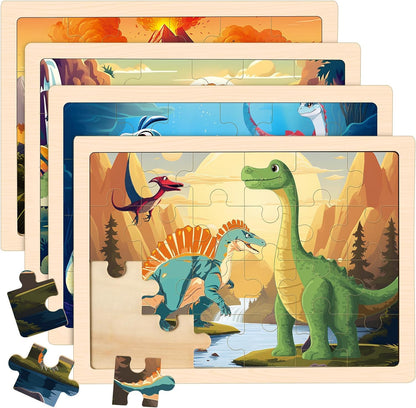 Wooden Preschool Jigsaw Puzzle Set