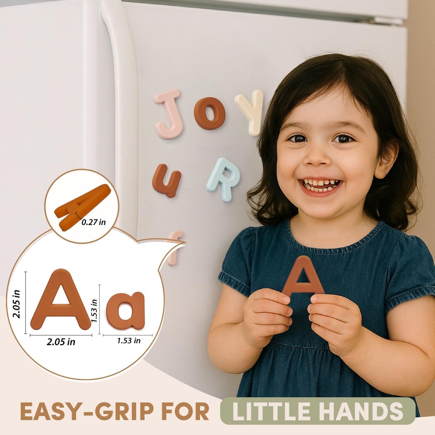 JoyCat Silicone Alphabet Magnetic Letters