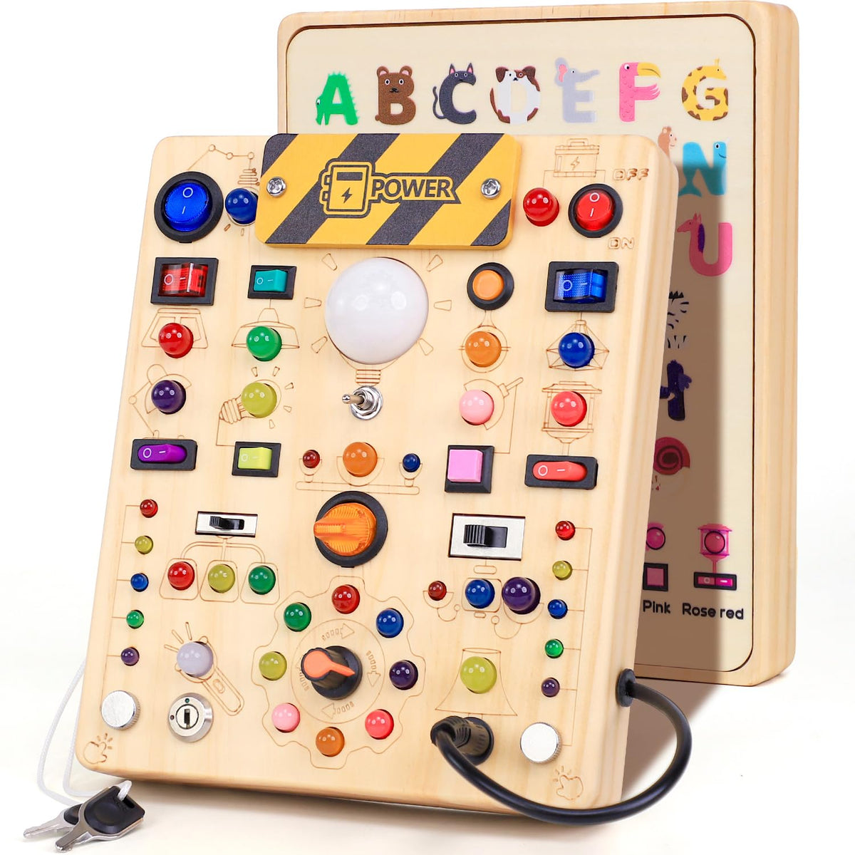 LED Light Switch Busy Board Montessori Toy