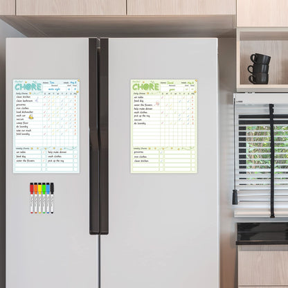 Magnetic Dry Erase Chore Chart Board