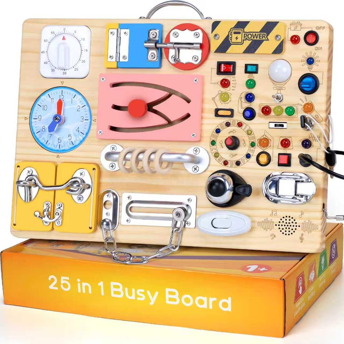 LED Light Switch Busy Board Montessori Toy