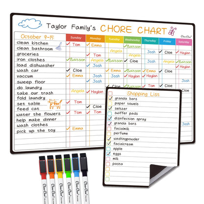 Magnetic Dry Erase Calendar Whiteboard Set