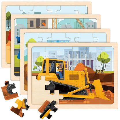 Wooden Preschool Jigsaw Puzzle Set