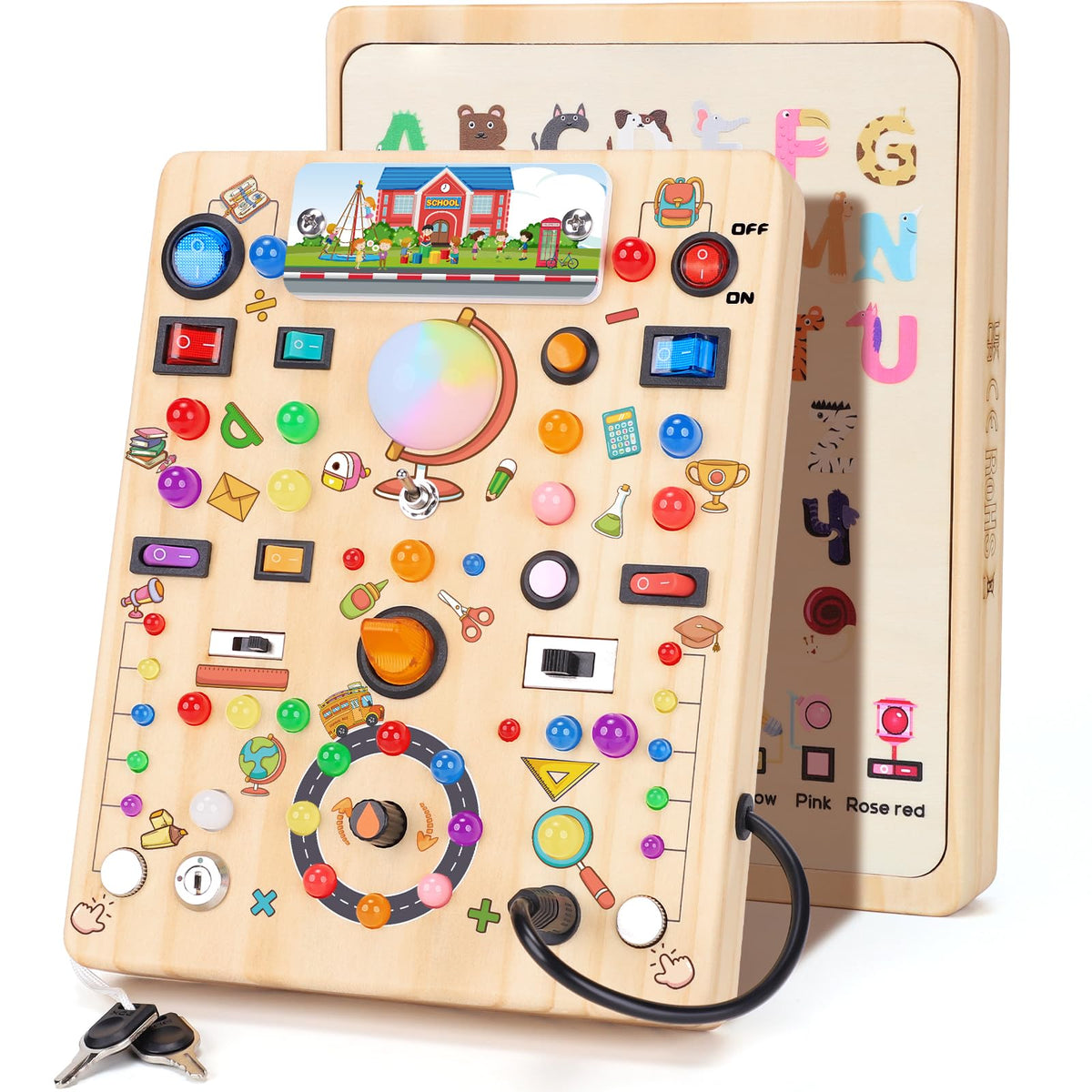 LED Light Switch Busy Board Montessori Toy