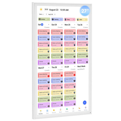 Digital Calendar Planner Display