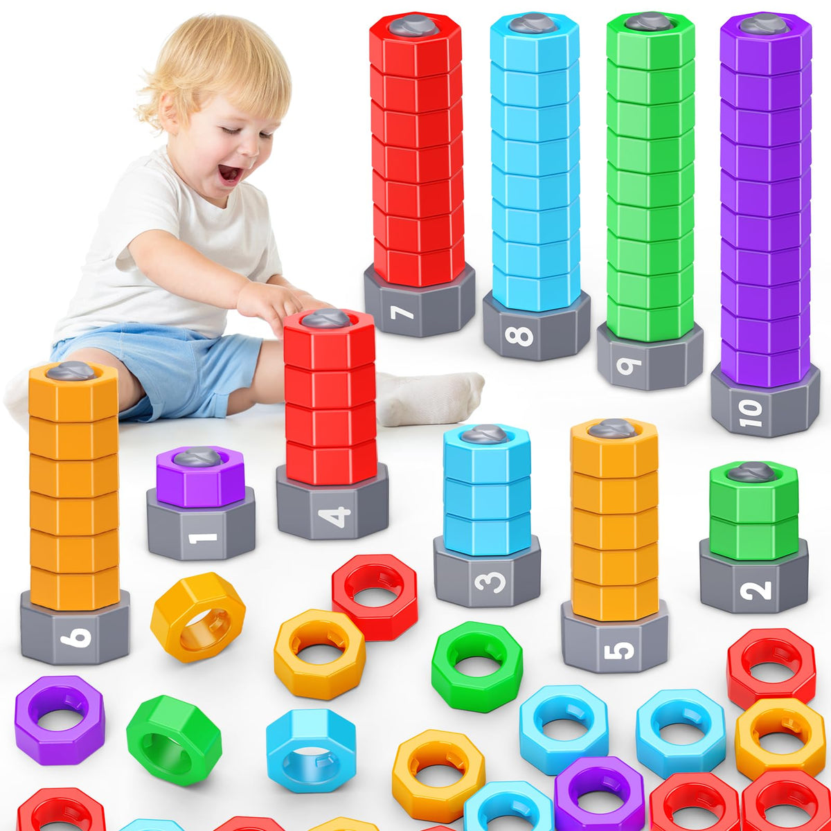 Montessori Counting & Stacking Learning Toy