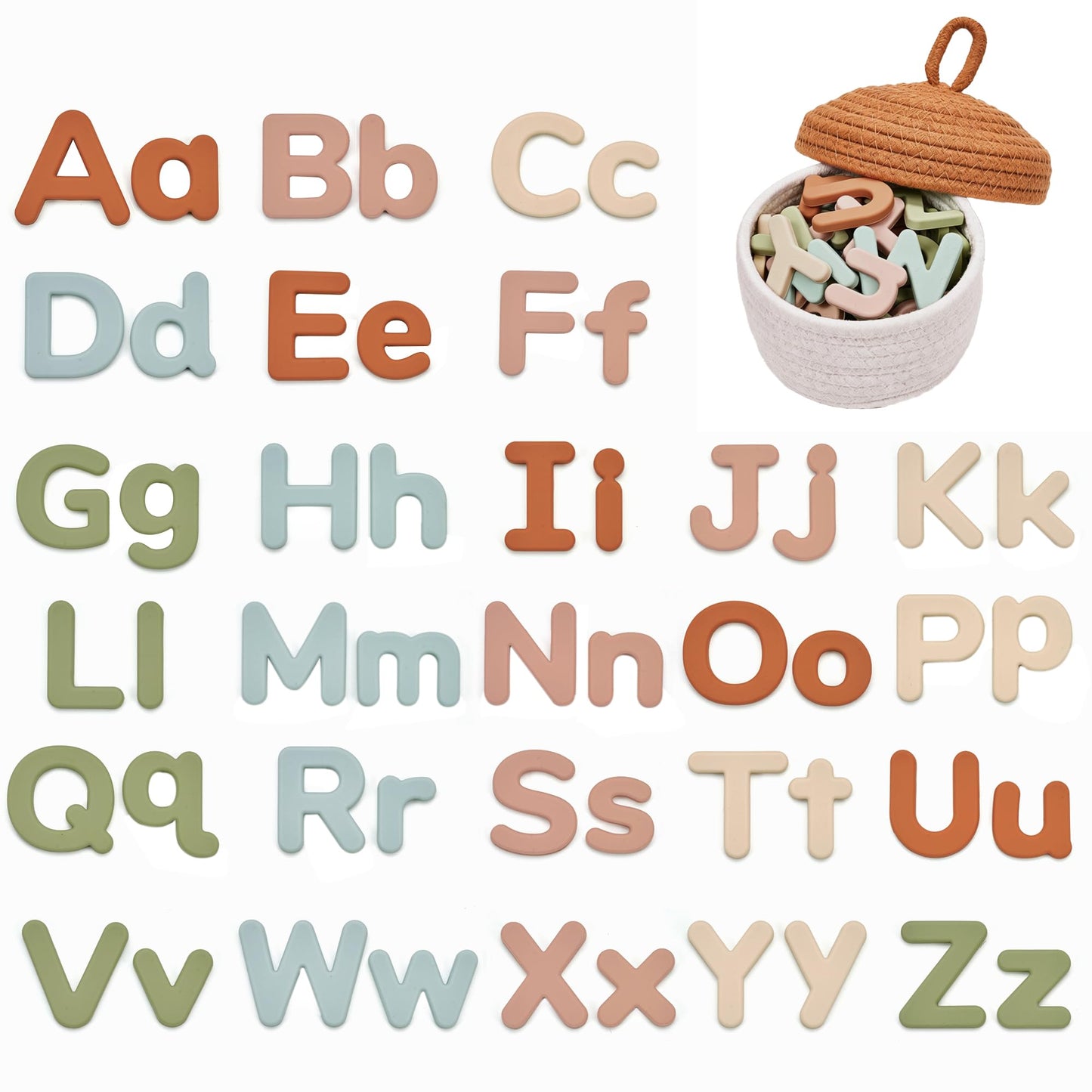 JoyCat Silicone Alphabet Magnetic Letters