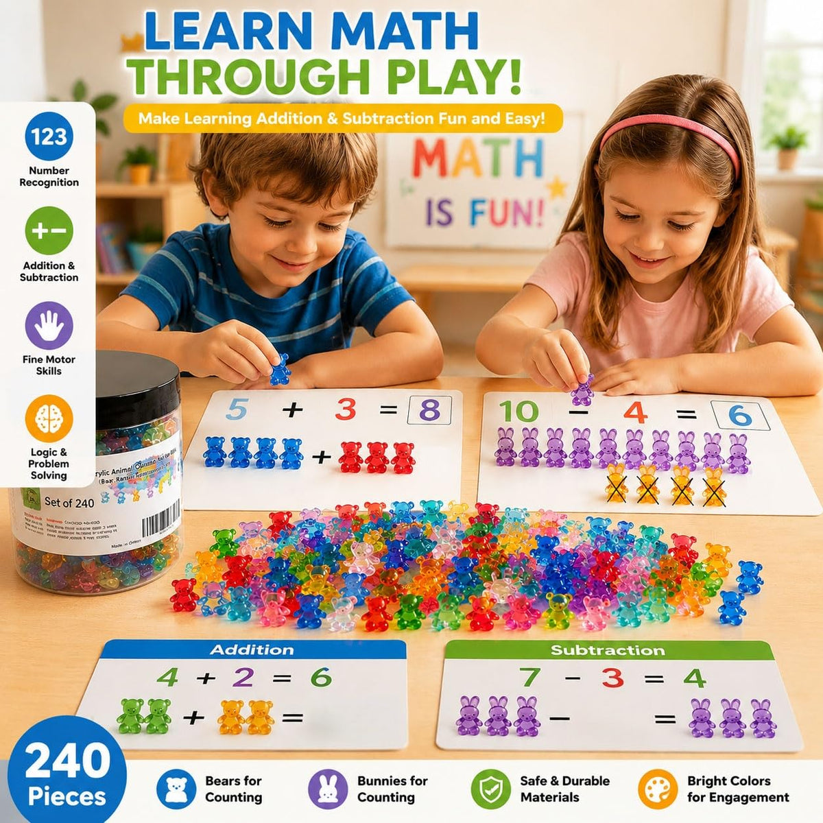 Counting Bears & Bunnies Math Toy Set