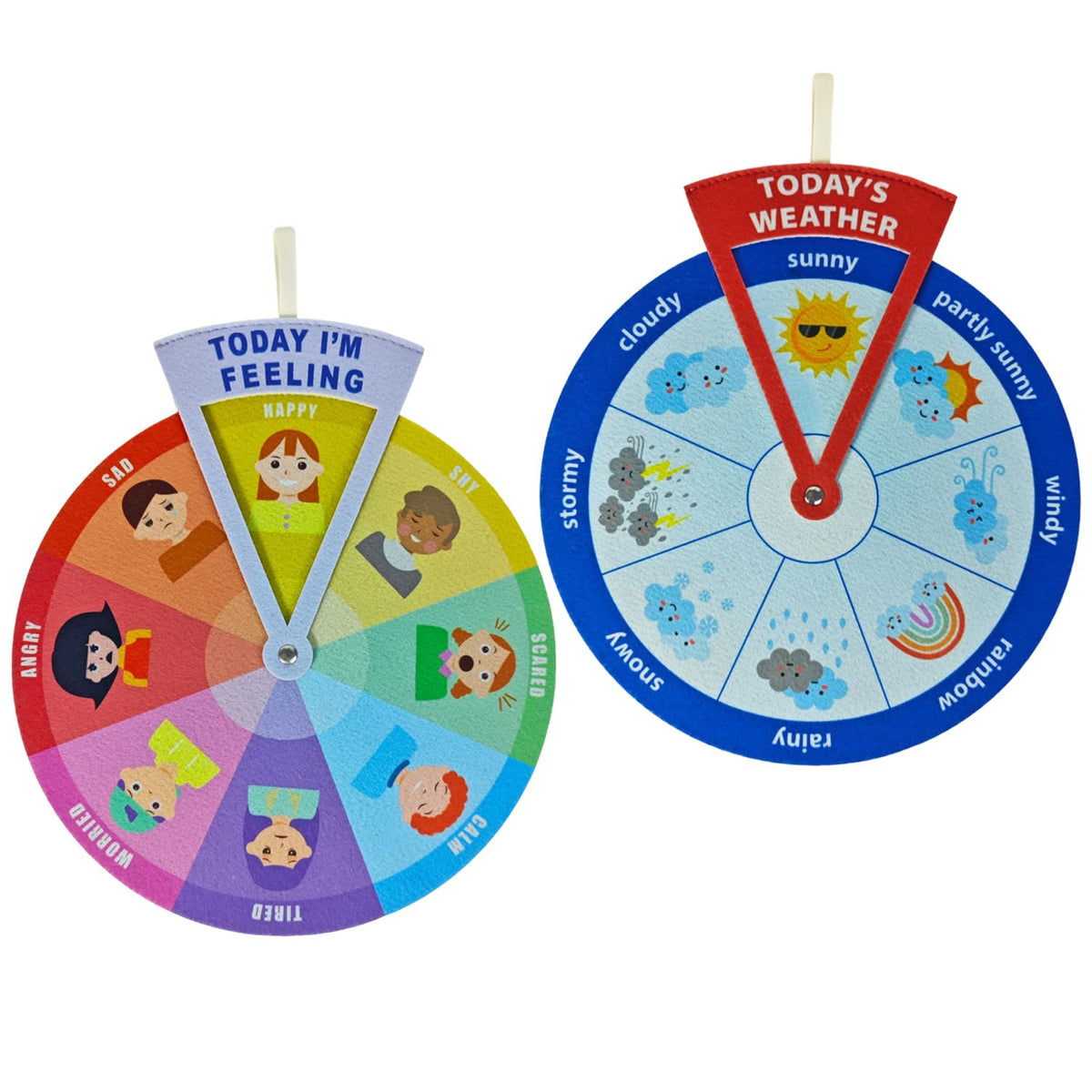 Feelings and Weather Wheel for Kids