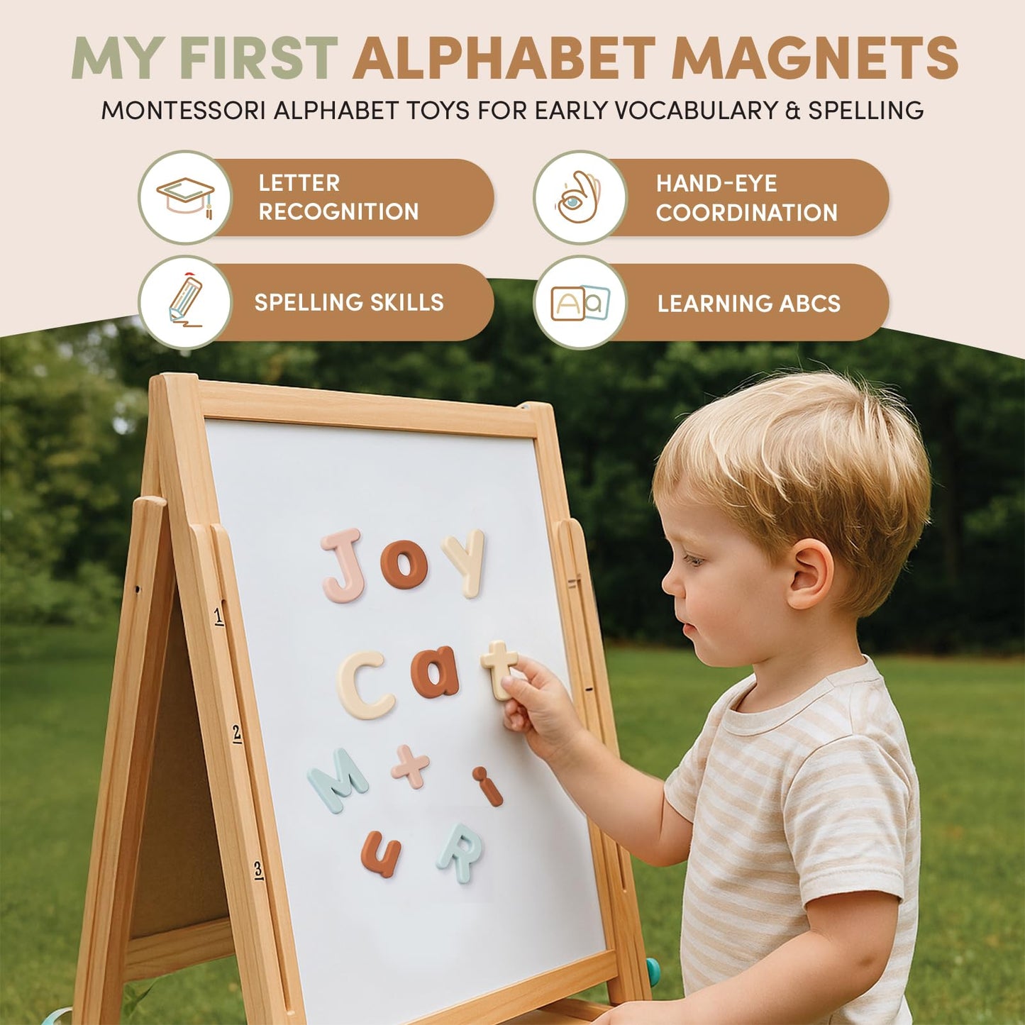 JoyCat Silicone Alphabet Magnetic Letters