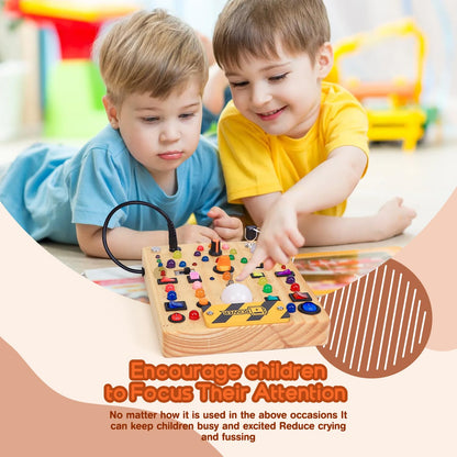 LED Light Switch Busy Board Montessori Toy