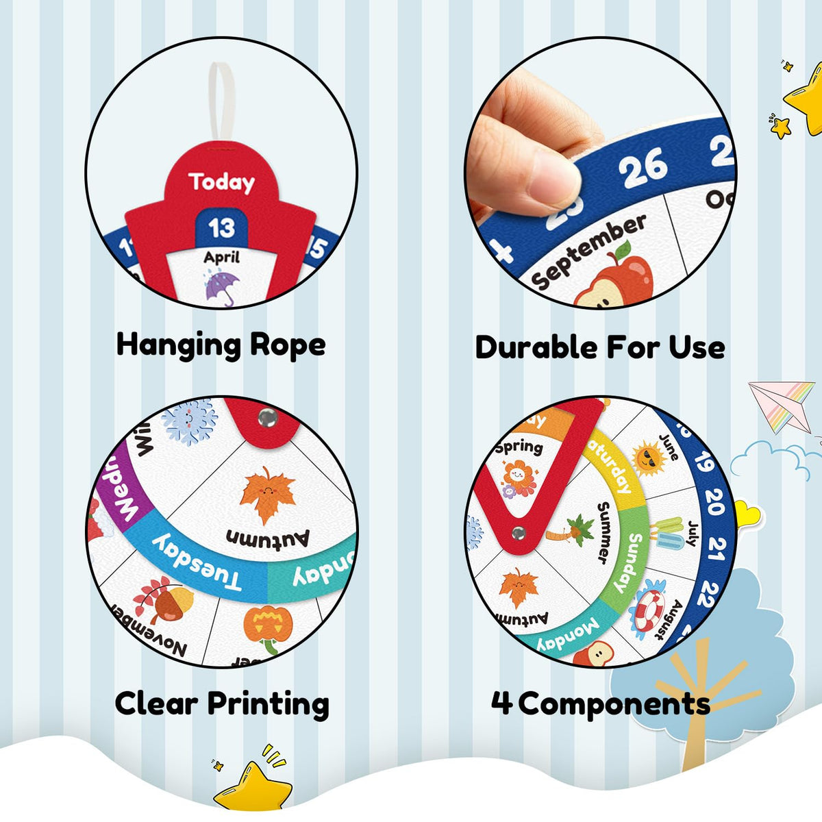 Feelings and Weather Wheel for Kids