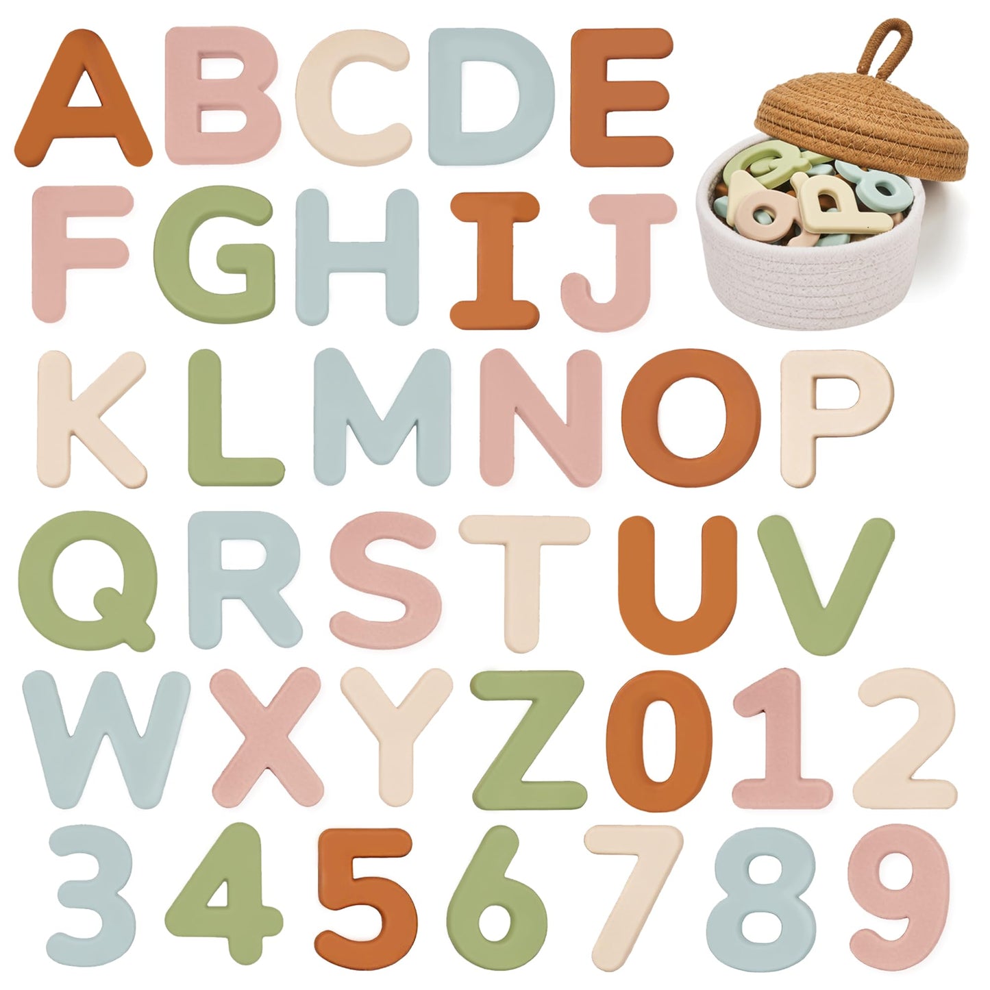 JoyCat Silicone Alphabet Magnetic Letters