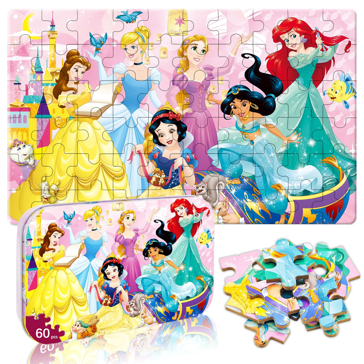 Kids 60-100 Piece Jigsaw Puzzle Set