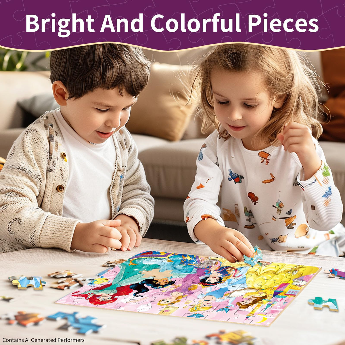 Kids 60-100 Piece Jigsaw Puzzle Set
