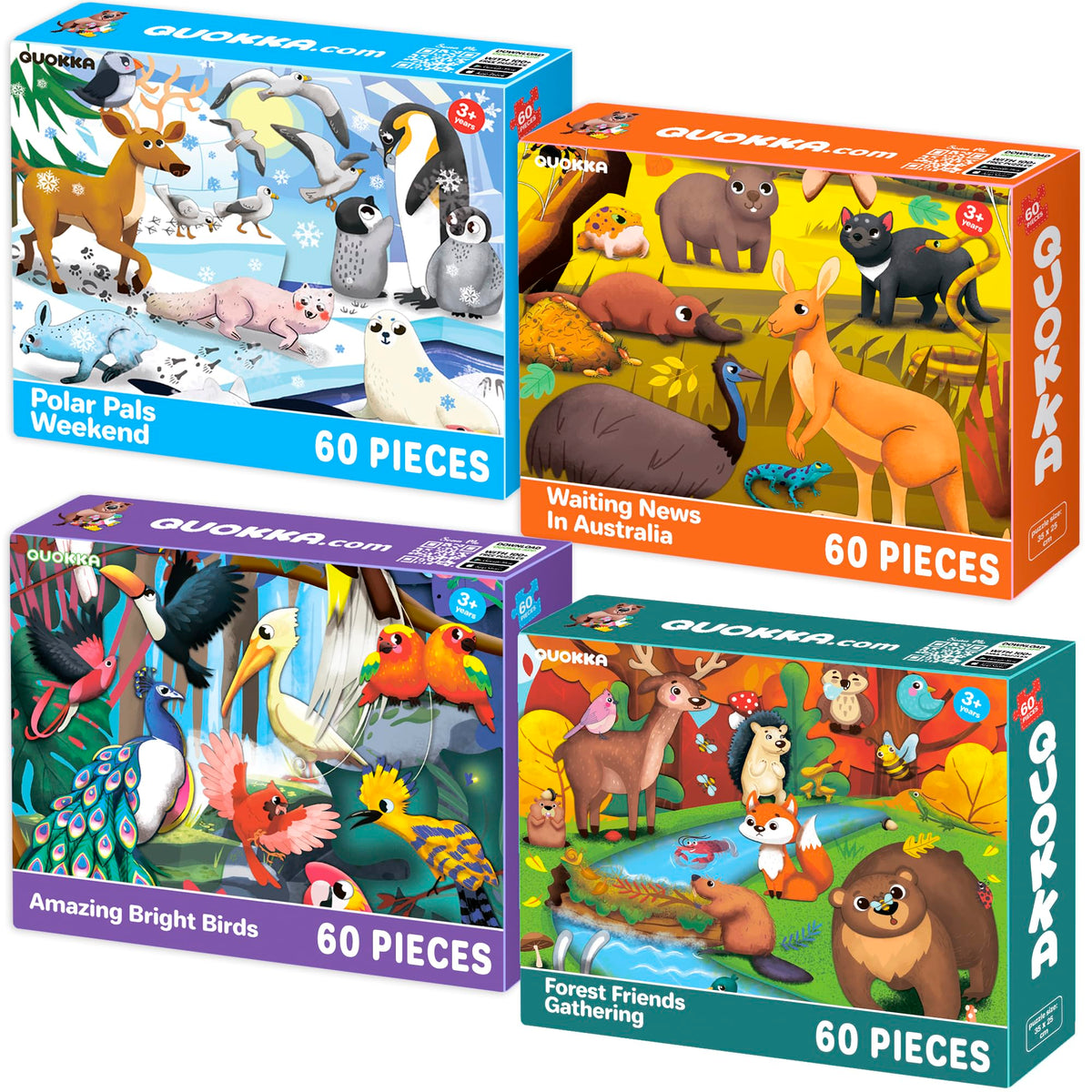 Kids Jigsaw Puzzles 60 Piece Set