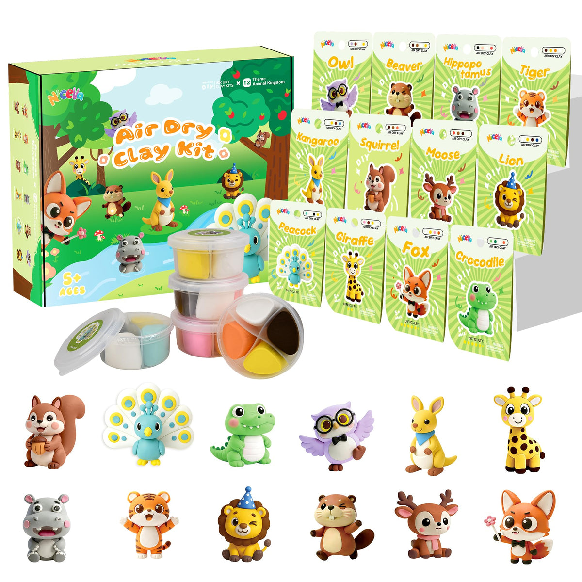 Nicella Air Dry Clay Kit