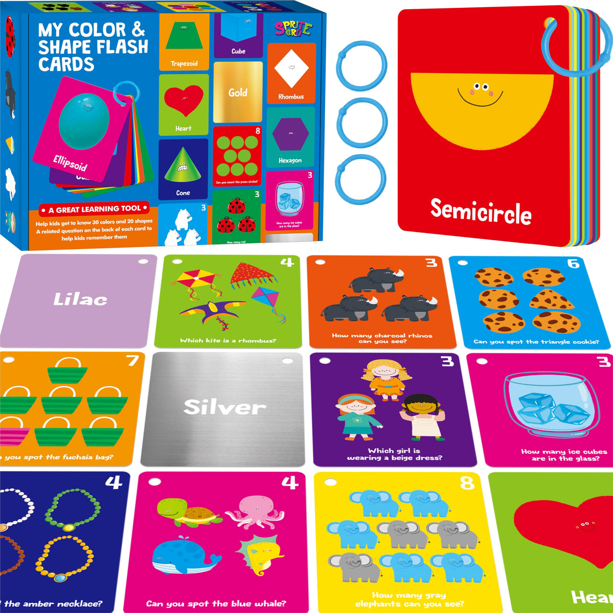 52-Piece Money & Time Learning Flash Cards