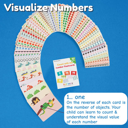 Number Flash Cards Counting Learning Toy