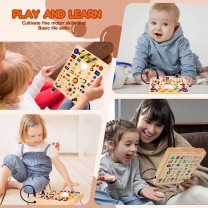 LED Light Switch Busy Board Montessori Toy