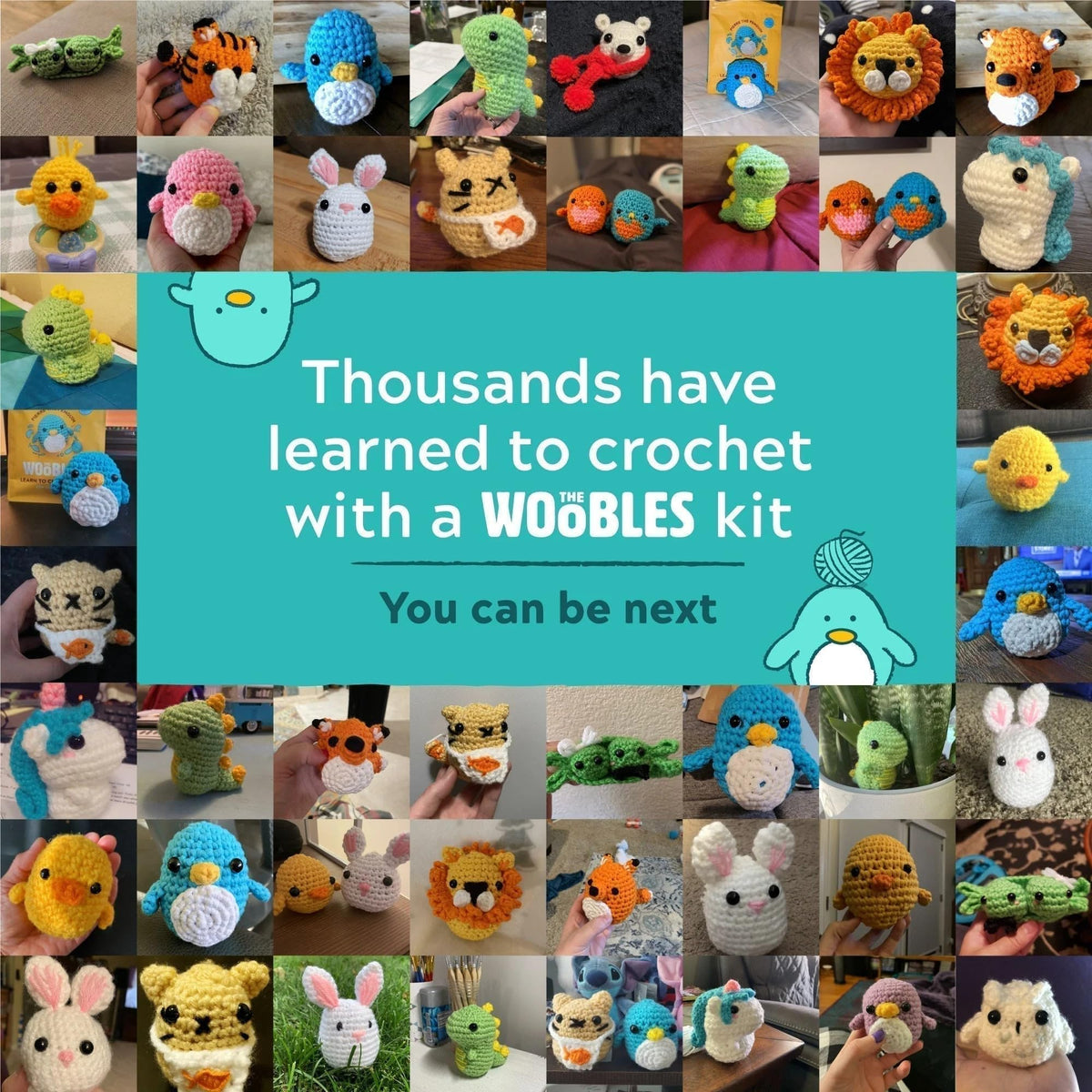 The Woobles Crochet Kit for Beginners